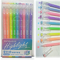 Набір гелевих ручок 9 кольорів неонових "Highlight" / LG-D0225