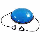 Балансувальна напівсфера для фітнесу з еспандерами 63 см BOSU Zelart BS-1590, фото 2