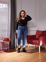 Жіночі джинси з джинс стрейч тягнуться розміри батал, фото 5