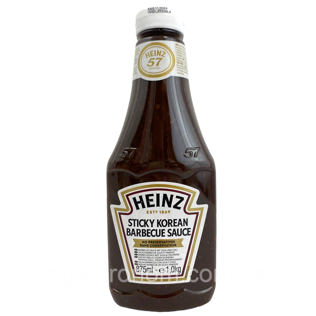 Соус барбекю корейський з перцем чилі Хайнц Heinz 875g 6шт/ящ (Код: 00-00016148)