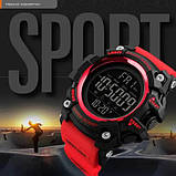 Годинники для риболовлі та походів SKMEI 1384RD Наружні годинники для військових тактичні EB-83, фото 3