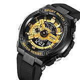 Протиударні годинники SKMEI 2101BKGD, Стильні армійські годинники Рибальські TY-39, фото 9