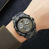 Чоловічі водостійкі кварцові годинники SKMEI, Годинники наручні електронні для хлопців YO-13, фото 5