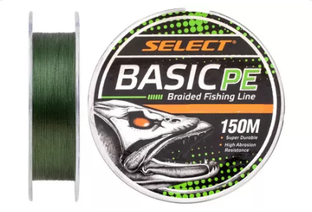 Шнур Select Basic PE 150m (темно-зелений) 0.22mm 30lb/13.6kg