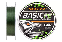 Шнур Select Basic PE 150m (темно-зелений) 0.22mm 30lb/13.6kg