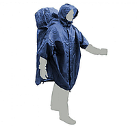 Накидка Terra Incognita CapeBag S/M blue Плащ для рыбалки Материал Polyester Длинная разъемная молния