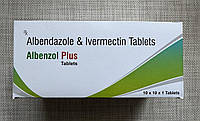 Альбендазол 400мг. + ивермектин 6 мг. - антипаразитарный препарат, Индия