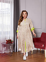 Плаття з попліну тканина високої якості розміри батал, фото 4