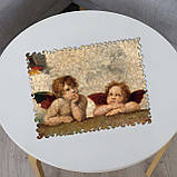 Середній Дерев'яний Пазл Woods Story Два янглола (Рафаель Санті L, фото 2