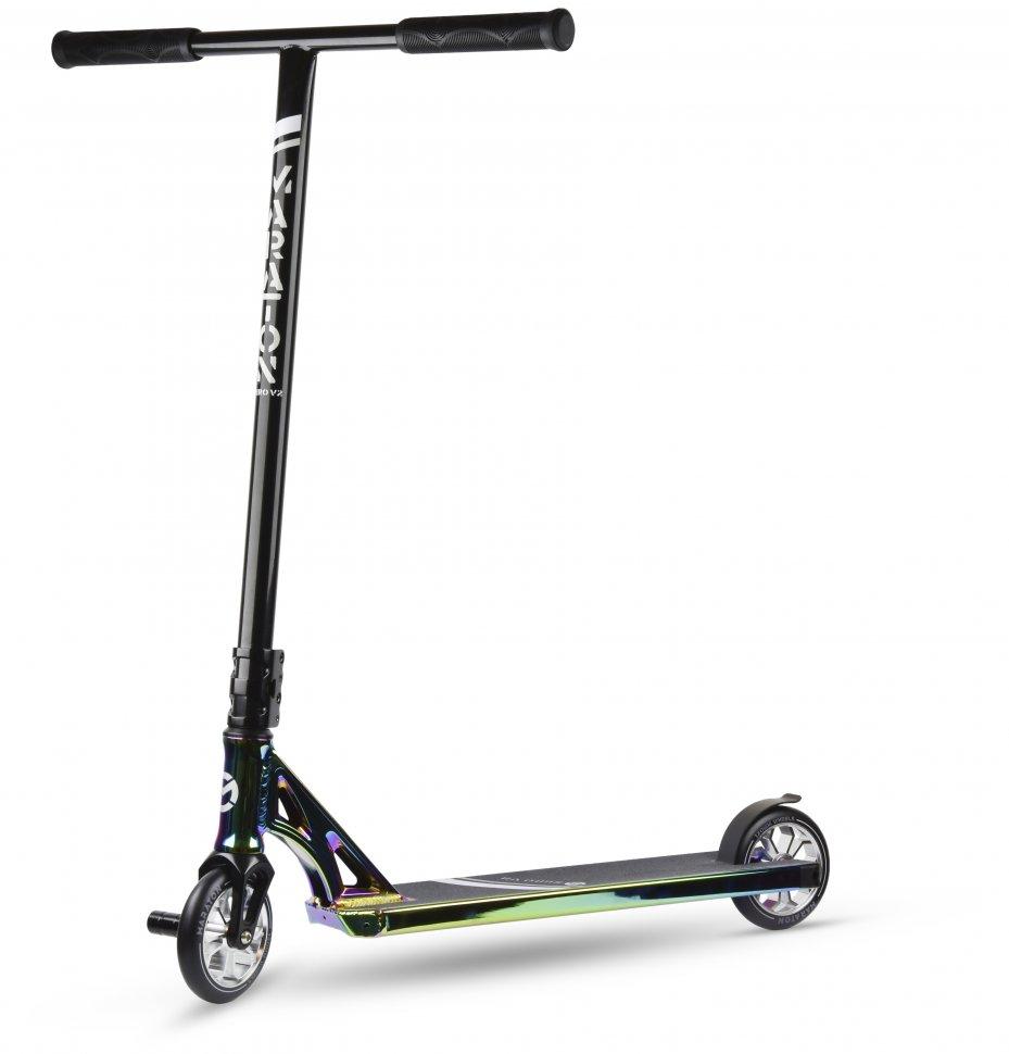Трюковий самокат Maraton Zero V2 HIC PEG 120 см швидкісний фтолетовий зелений, фото 1
