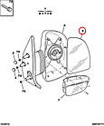 Дзеркало праве верхнє з підігрівом Fiat Ducato 230, Peugeot Boxer, Citroen Jumper (1998-2002), 8151ES, фото 5