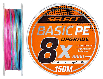 Шнур Select Basic PE 8x 150m (Multicolor) #1.2/0.16mm 20lb/9.3kg