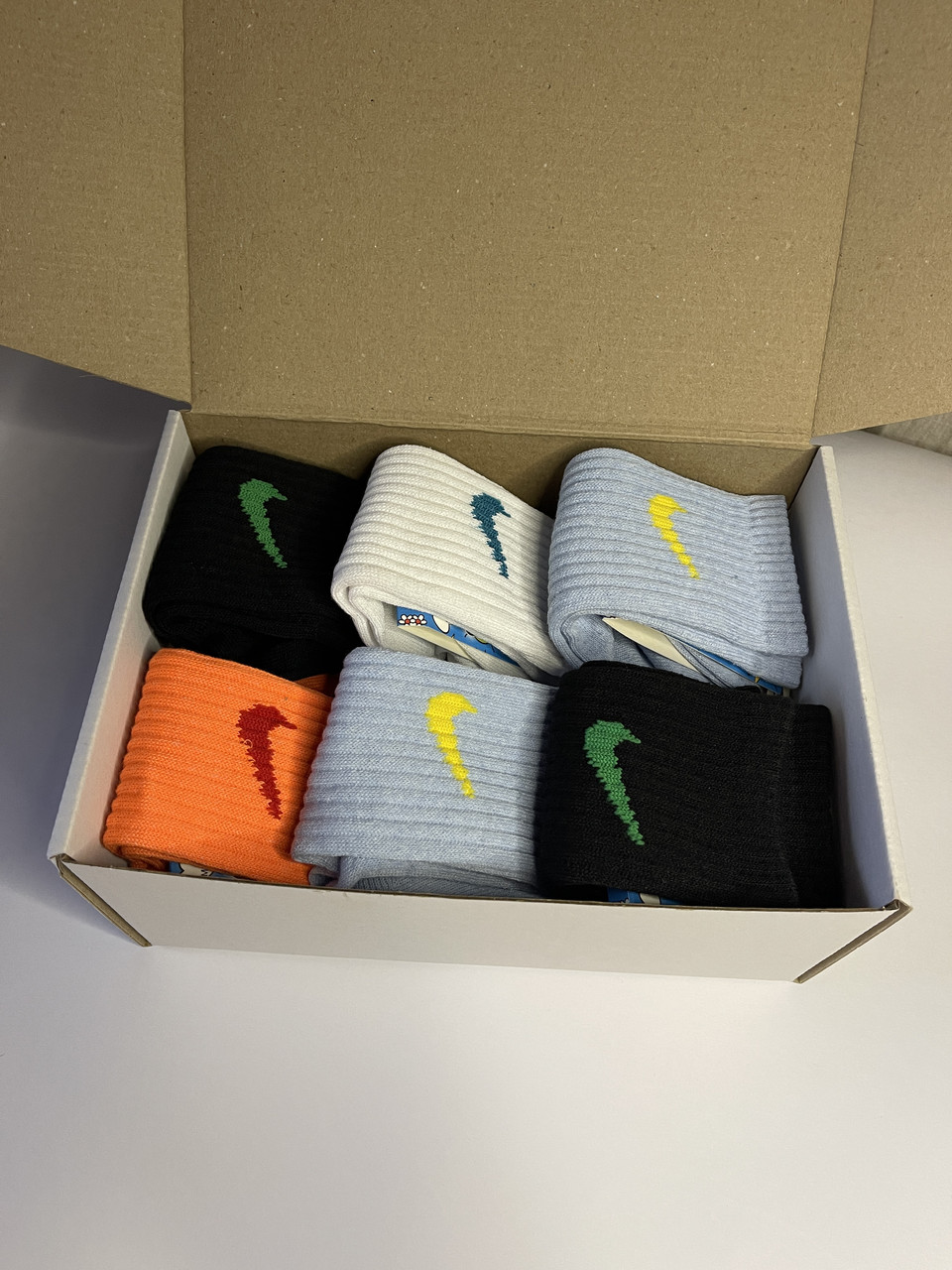 Дитячий подарунковий бокс шкарпеток з високою резинкою Nike, розмір 26-30