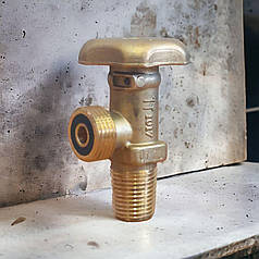 Кран на пропановий балон з бічним виходом W19 2 - 21 8 LH KLF, вентиль на пропановий балон, вентиль балонний