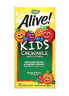 Мультивітаміни Nature's Way Alive! Кids Chewable Multi-Vitamin для дітей 120 штук