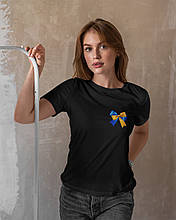 Жіноча футболка з патріотичною символікою mishe чорна