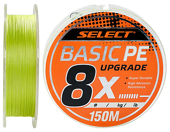 Шнур Select Basic PE 8x 150m (салат) #1.2/0.16mm 20lb/9.3kg