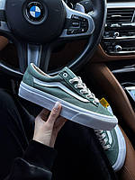 Зелені жіночі замшеві кеди Vans Old Skool Green