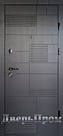 Квартирная дверь Лайт металл 1,2 мм / мдф 10 мм бергамо антрацит - бергамо кориця №125