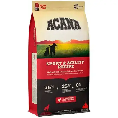 Сухий корм для дорослих активних собак усіх порід Acana (Акана) Sport & Agility Resipe з м'ясом курчат 17 кг