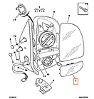 Дзеркало праве нижнє з підігрівов Fiat Ducato 244, Peugeot Boxer, Citroen Jumper (2002-2006), 8151EQ, фото 4