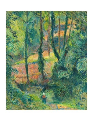 Листівка Paul Gauguin — Wooded Path, 1884