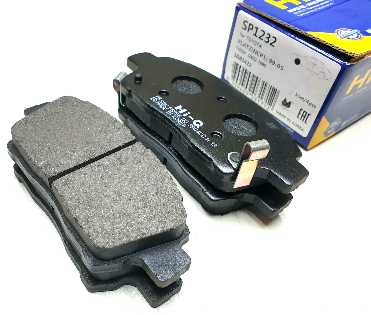 Передні колодки Королла, Пріус, Ярис/Corolla, Prius, Yaris (044650D020) Sangsin Hi-Q SP1232, фото 1