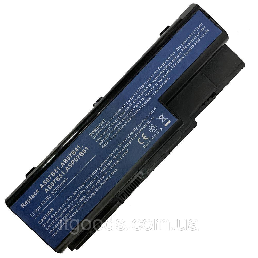 Аккумуляторна батарея для ноутбука Acer AS07B51 / AS07B52 / AS07B71 / AS07B72 5200mA (LG/ SAMSUNG/ SANYO)