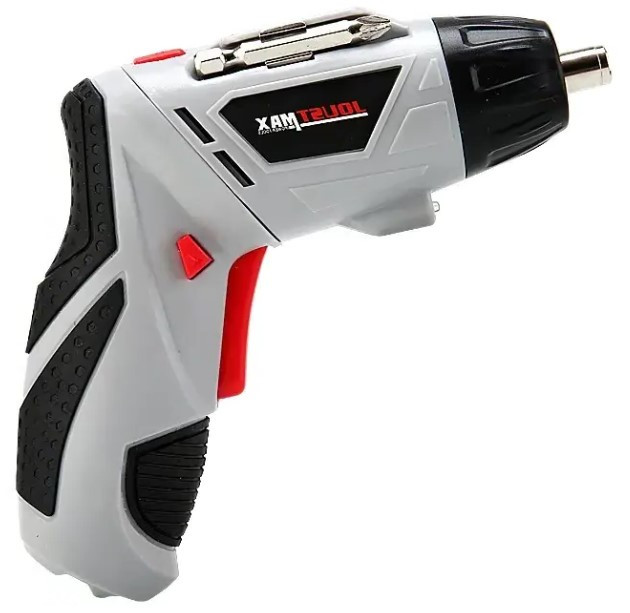 Електрична викрутка з набором із 47 насадок у валізі колір RD00-35 сірий, фото 1