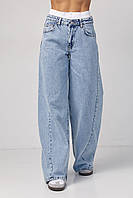 Джинси wide leg з подвійним поясом джинс-колір, 40р (є розміри) Form