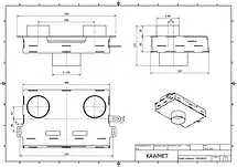 Долот (адаптер) сталевий для подачі повітря зовні KAWMET до моделей W17 16,1 kW / 12,3 kW EKO, фото 5