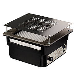 Витяжка для манікюру пилосос врізний в манікюрний стіл з фільтром HEPA Teri Turbo чорна