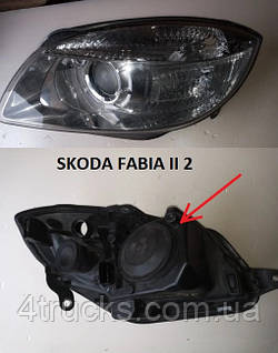 Заглушка фары skoda octavia fabia 2 08- 11495407481 Citroen