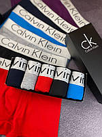 Набор мужских трусов боксеров Calvin Klein 5 штук стильные брендовые трусы боксеры в фирменной коробке