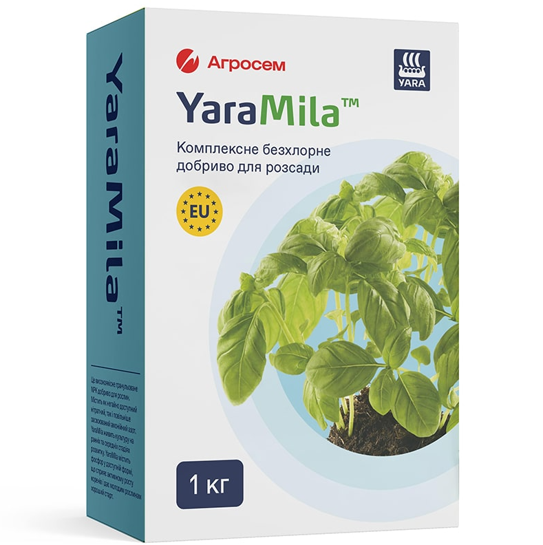 Yara Mila комплексне безхлорне добриво для розсади 1 кг