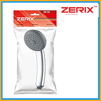 Лейка для ручного душа ZERIX SH-02 пластиковая хромированная Ручная лейка для душа однорежимная