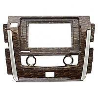 Перехідний штатний комплект із проводкою до Android магнітоли Nissan Patrol 2010-2020 Mahogany Wood