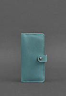 Кожаный женский кошелек BlankNote бирюзовый Form