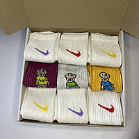 Женский подарочный бокс носков с высокой резинкой Nike, размер 36-41