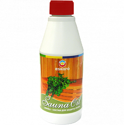 Eskaro Sauna Oil, олія для лежаків в лазнях та саунах, 0,7л, фото 1