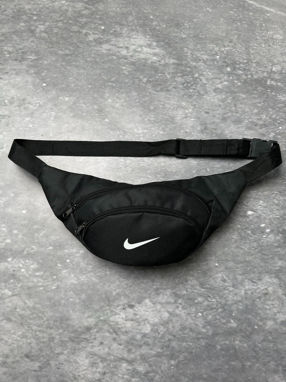 Бананка Nike чорна чоловіча жіноча сумка на пояс Найк