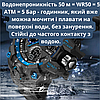 Годинник чоловічий чорний з підсвічуванням водонепроникний протиударний тактичний з будильником датою круглі Sanda, фото 4