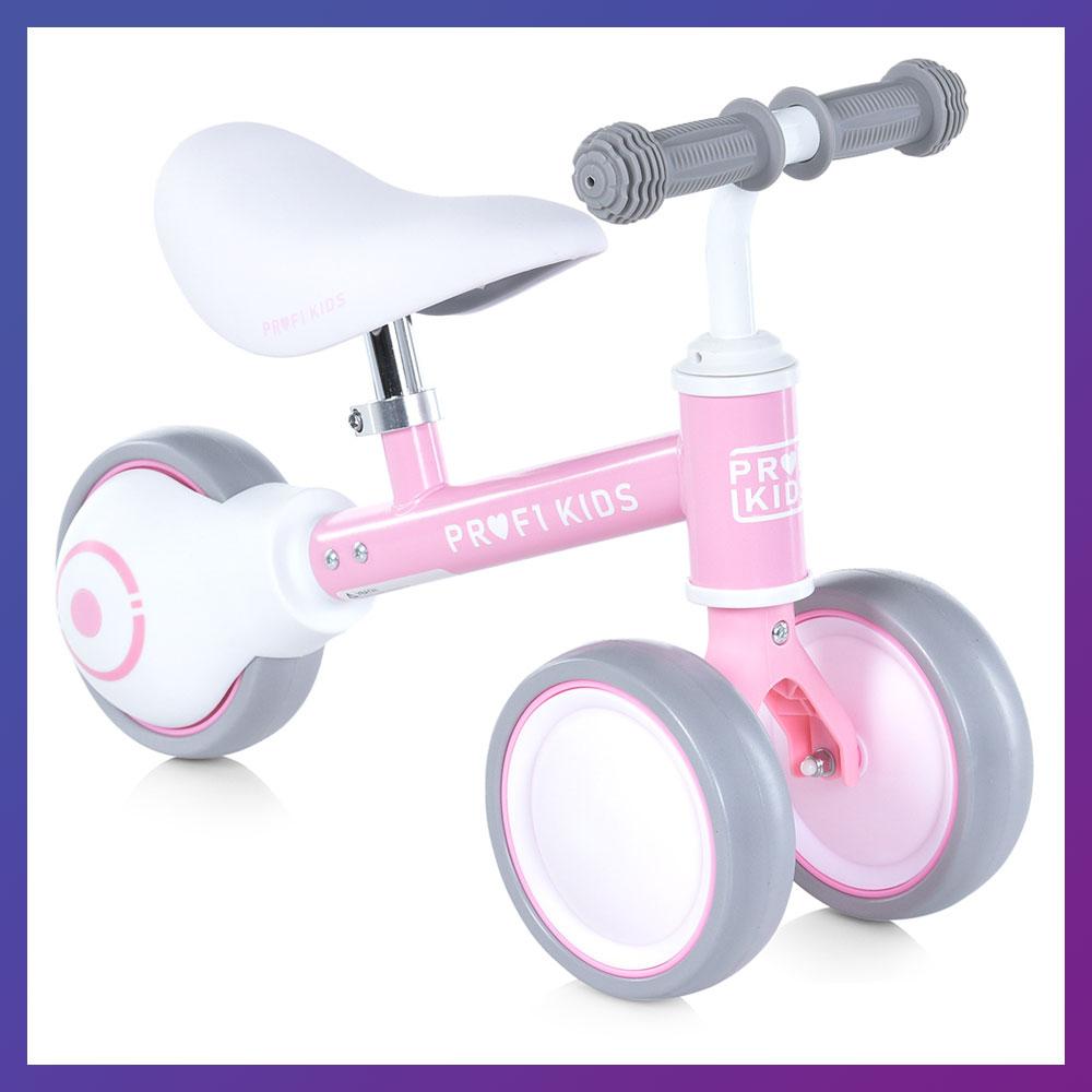 Дитячий біговел велобіг 1,5-3 роки на сталевій рамі PROFI KIDS MBB 1016-1 Рожевий, фото 1