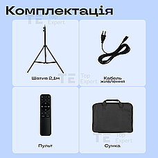 Кільцева лампа 45 см RL 18 зі штативом на 2 м лампа для селфі лампа для тік току. Студійне світло., фото 3