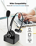 Bluetooth-гарнітура Trucker, Bluetooth-гарнітура V5.0 з мікрофоном та шумозаглушенням, бездротова гарнітура, фото 6