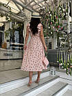 Жіноча легка прогулянкова сукня NOBILITAS 42 - 56 пудрового кольору, фото 5