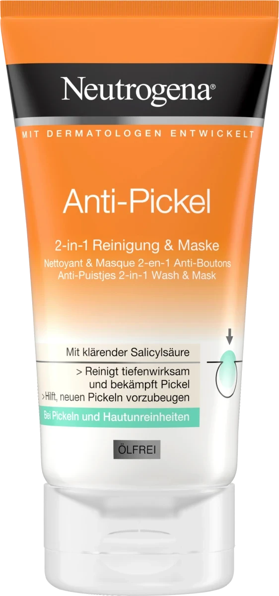 Маска для обличчя Neutrogena Anti Pickel Gesichtsmaske 2in1, 150 мл