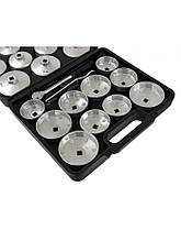 Набір чашок для зняття масляних фільтрів 23 штук Geko G10402, фото 5