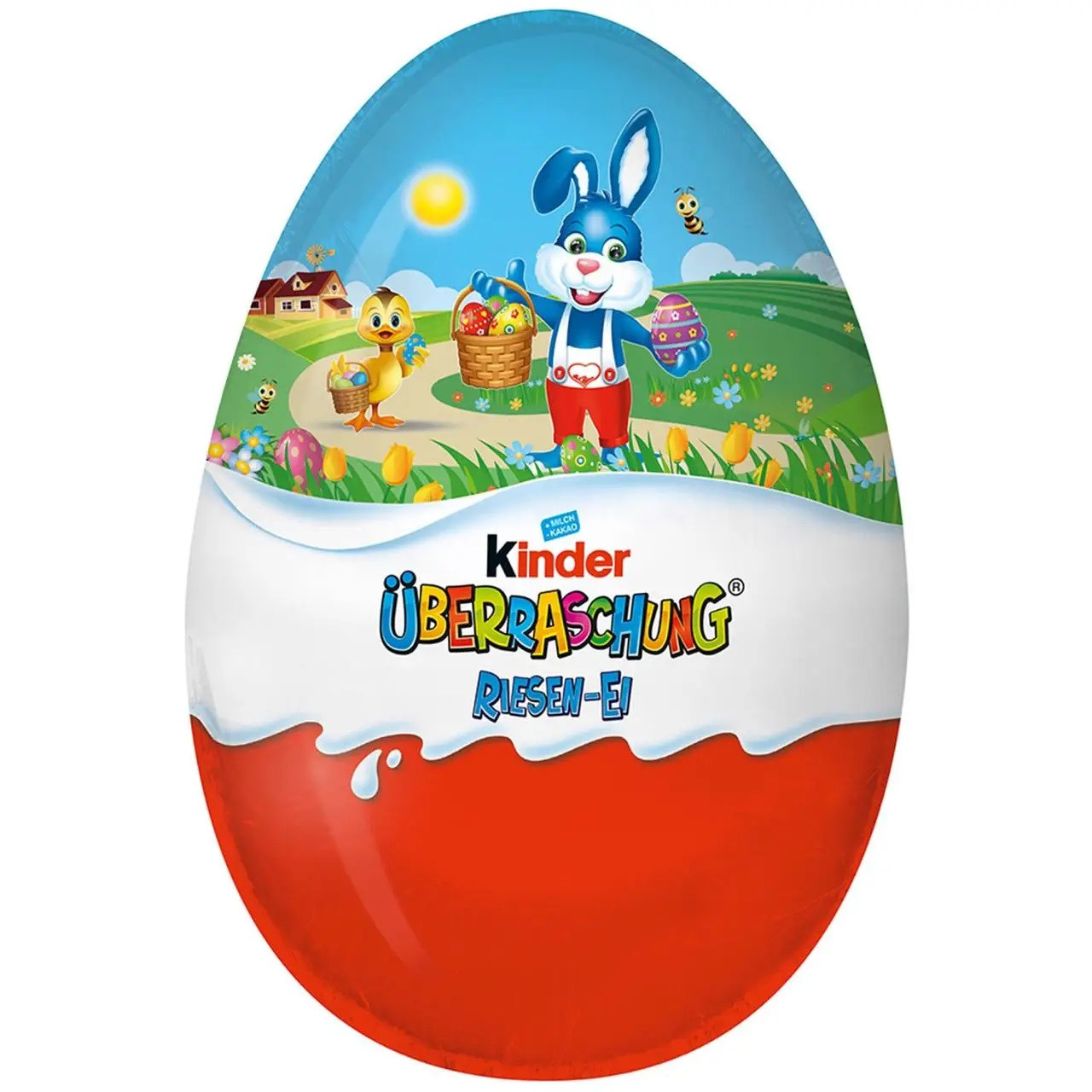 Шоколадне яйце Kinder Uberraschung Easter Maxi XXL, великодня блакитна серія 220 г.