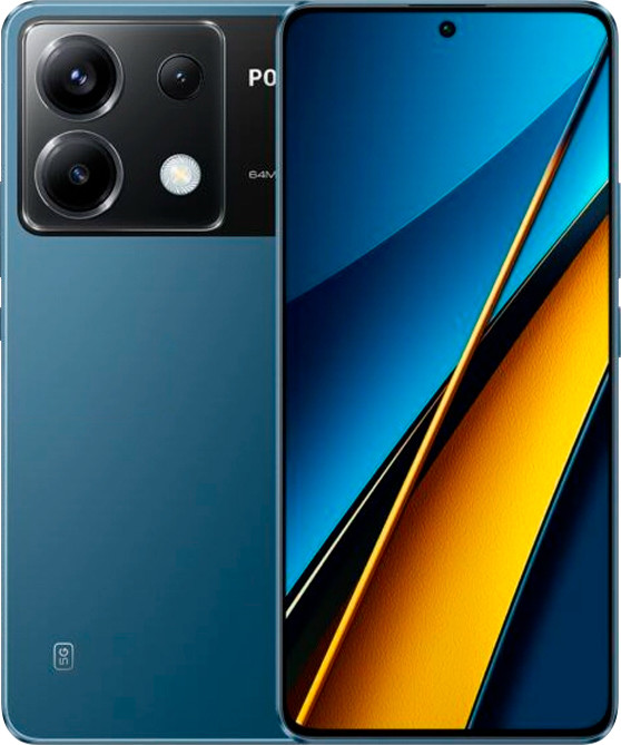 Смартфон Xiaomi Poco X6 5G 8/256Gb Blue NFC Global version